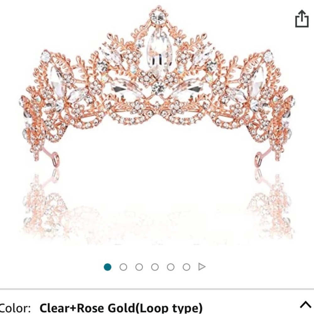 Rose gold crown